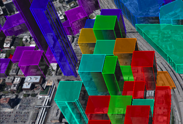 screenshot of DriveDecisions showing demographic data for a diverse area in central Seattle